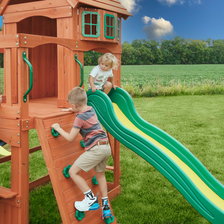 Little tikes sales wooden swing set